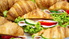 Obrázek z  BOX mini croissant mix, 8x šunka, 8x uzený losos - NOVINKA