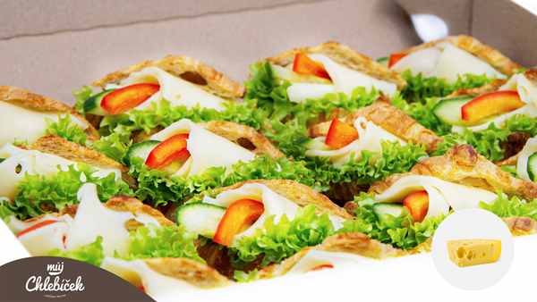 Obrázek z BOX minicroissant se sýrem 16 ks- NOVINKA 