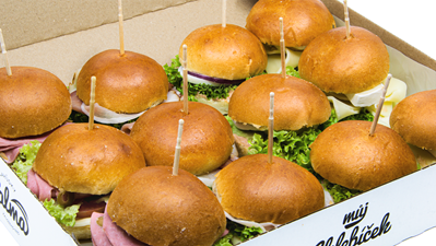 Obrázek BOX mini burger MIX 12 ks - NOVINKA