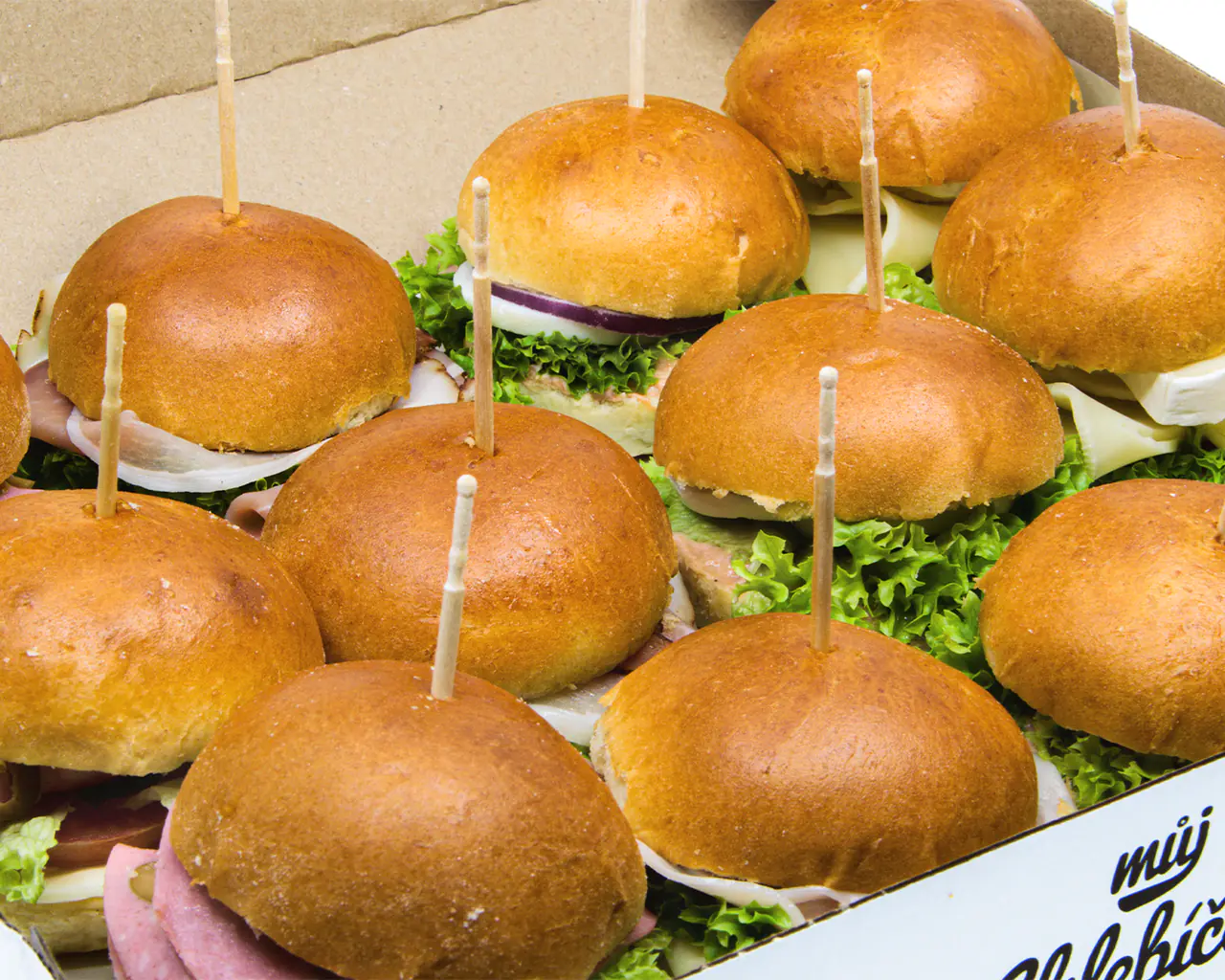 BOX mini burger MIX 12ks - Master