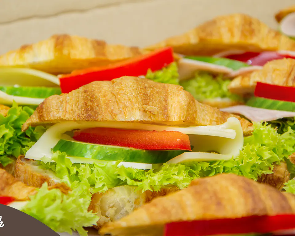 BOX minicroissant, 8x šunka, 8x sýr - Master